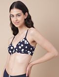 2 Pack Cotton Mix Floral Skinny Fit Bra