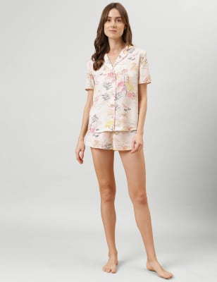 Tropical Print Night Suit Set