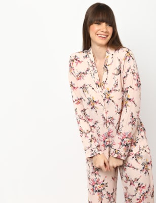 Rosie LS Satin Print PJ