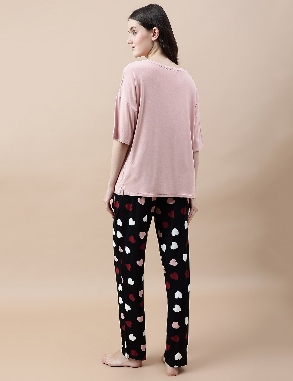 Viscose Mix Printed Relaxed Fit Pyjama Set