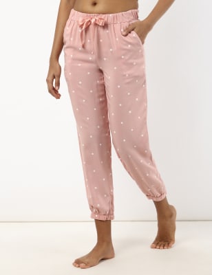 Cuffed Pyjama With Dot Prints