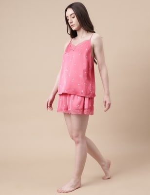 Soft Satin Tulip Short Set main image 0