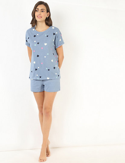 Cotton Mix Printed Regular Fit Pyjama Set