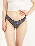 5 Pack Cotton Mix Printed Skinny Knickers