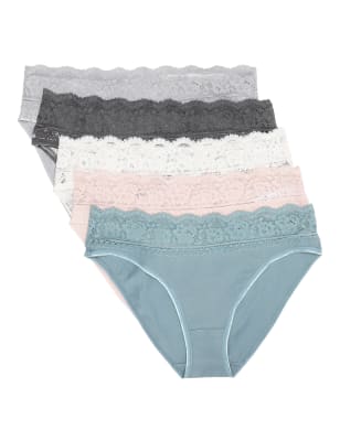 5 Pack Cotton Mix Knickers