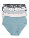 5 Pack Cotton Mix Printed Knickers