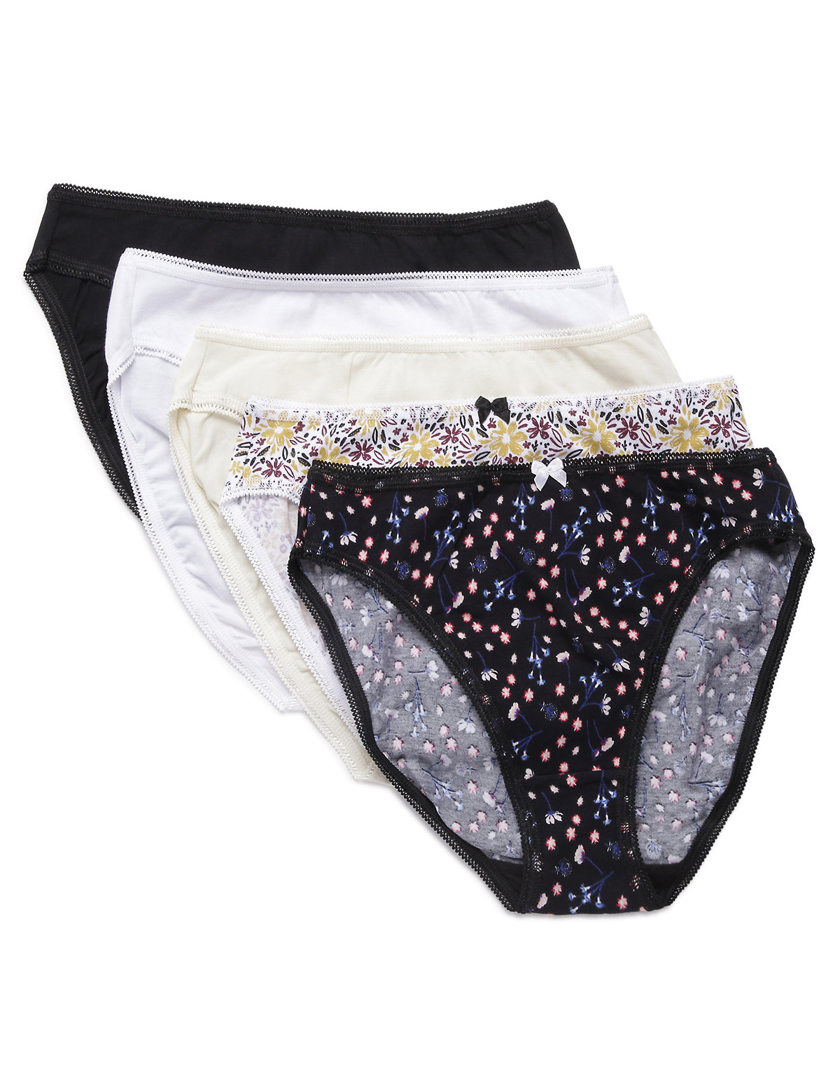 5 Pack Cotton Mix Knickers