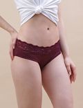 5PK Lace Low Rise Shorts Knickers