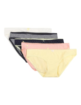 5pk Cotton Rich Bikini Knickers | M&S US