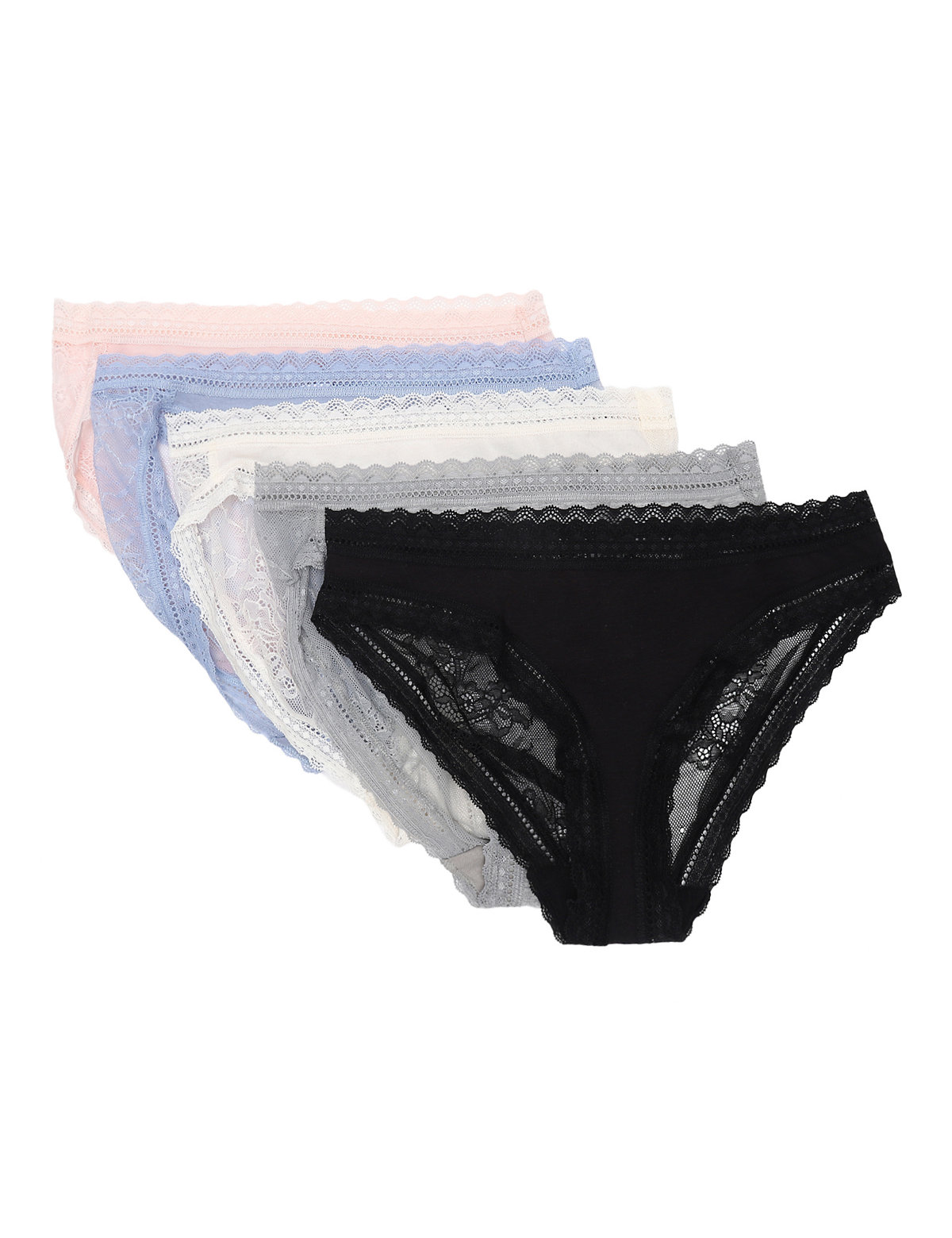 Pack of 5 Polyamide Mix Skinny Fit Knickers