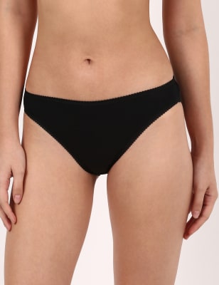 

Womens IBO 5PK Baumwolle-Lycra-Slips hohes Bein - Opaline Mix, Opaline Mix