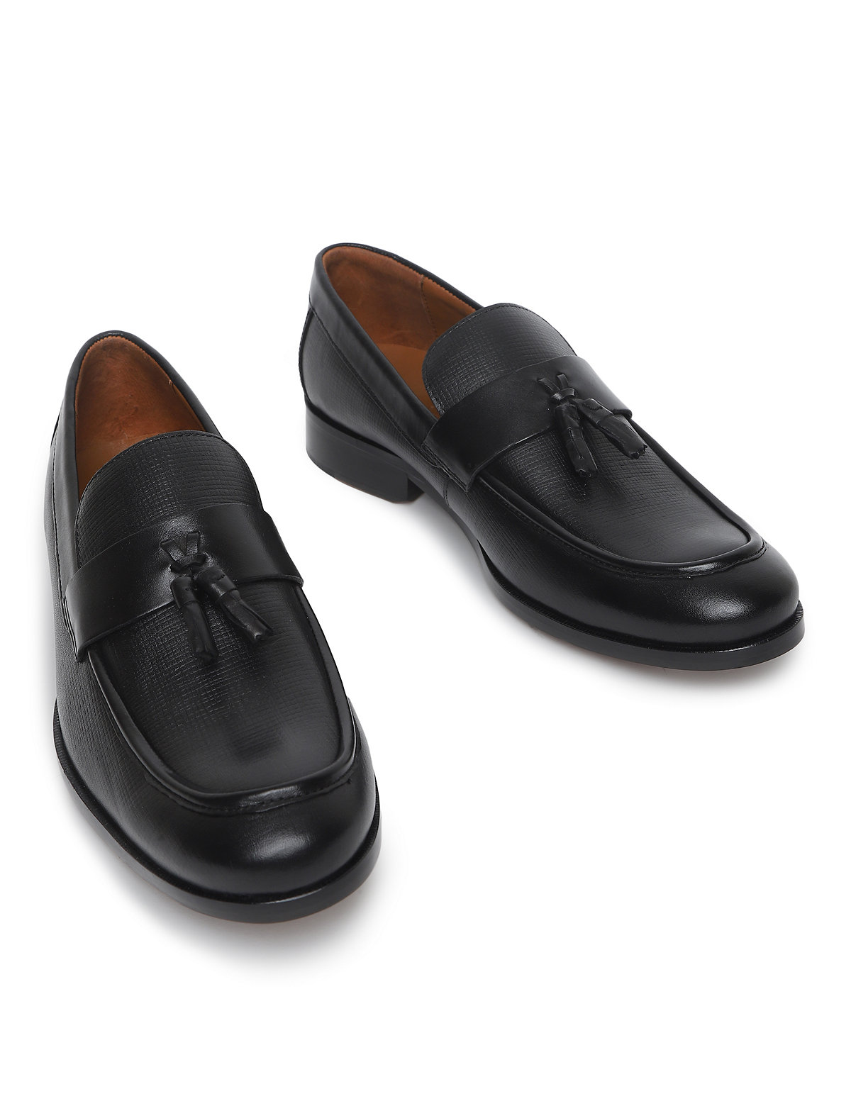 Leather Plain Loafers
