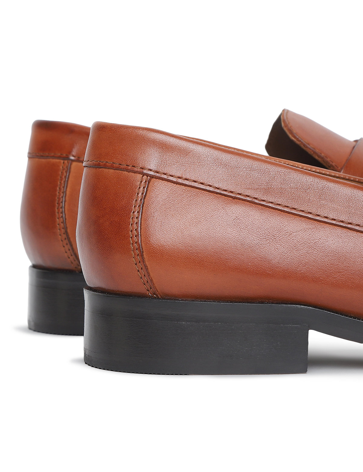 Pure Leather Plain Loafers