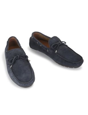 Leather Plain Slip-on Loafers