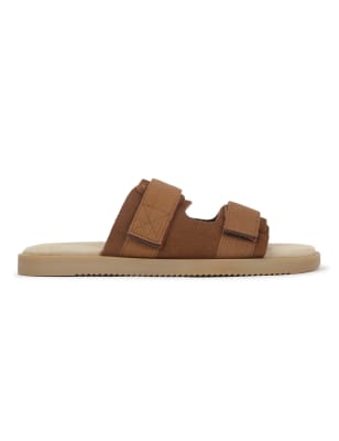 Velcro open toe online slippers