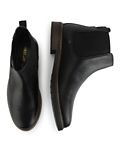 Pure Leather Plain Slip-on Chelsea Boots