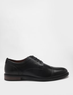 Pure Leather Plain Lace-up Formal Shoes