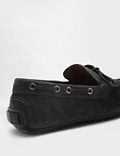 Pure Leather Plain Slip-On Loafers
