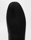 Pure Leather Plain Slip-On Loafers