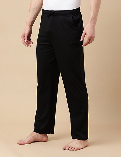 Cotton Mix Plain Regular Fit Pyjama Pant