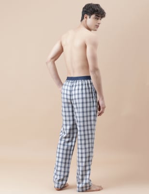 Cotton Mix Checked Relaxed Fit Pyjama