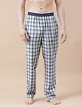Cotton Mix Checked Relaxed Fit Pyjama