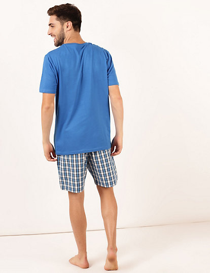 2 Pack Pure Cotton T-Shirt And Shorts