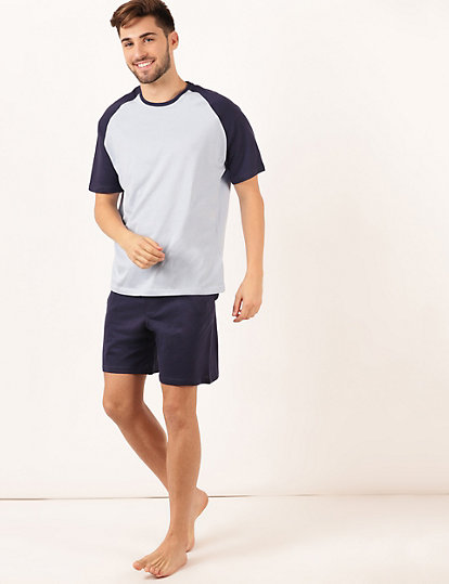 2 Pack Pure Cotton T-Shirt And Shorts