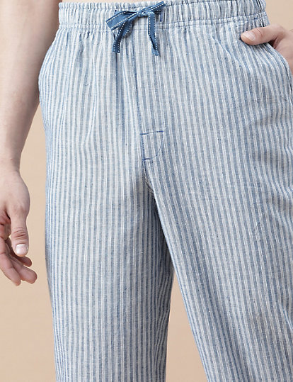 Cotton Mix Striped Relaxed Fit Pyjama