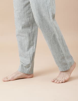 Cotton Mix Striped Relaxed Fit Pyjama