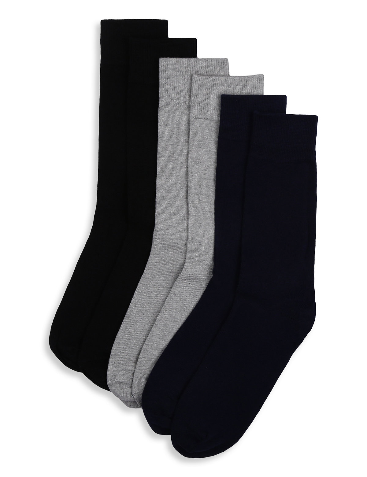3Pk Solid Socks