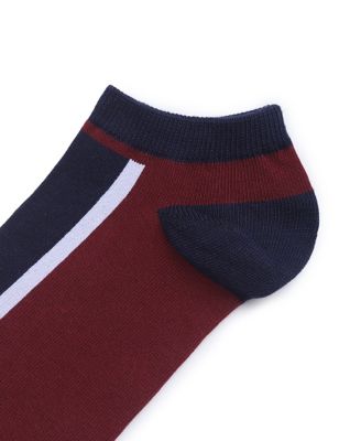 Cotton Mix Colorblock Skinny Fit Socks
