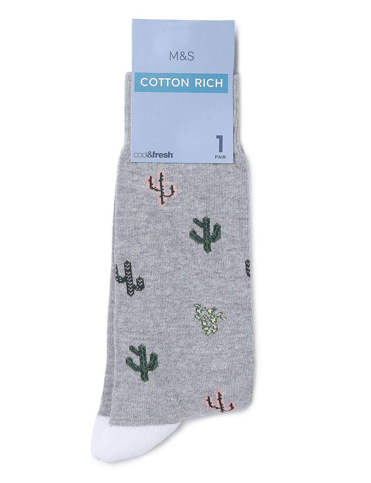 Cotton Mix Printed Skinny Fit Socks