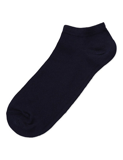 3 Pair Cotton Mix Plain Skinny Fit Socks