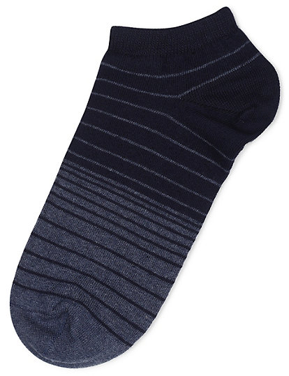 3 Pair of Cotton Mix Striped Socks