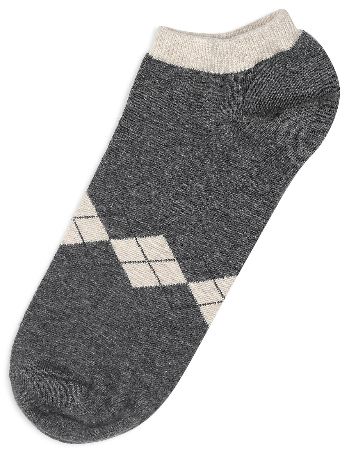 3 Pair of Cotton Mix Argyle Print Socks