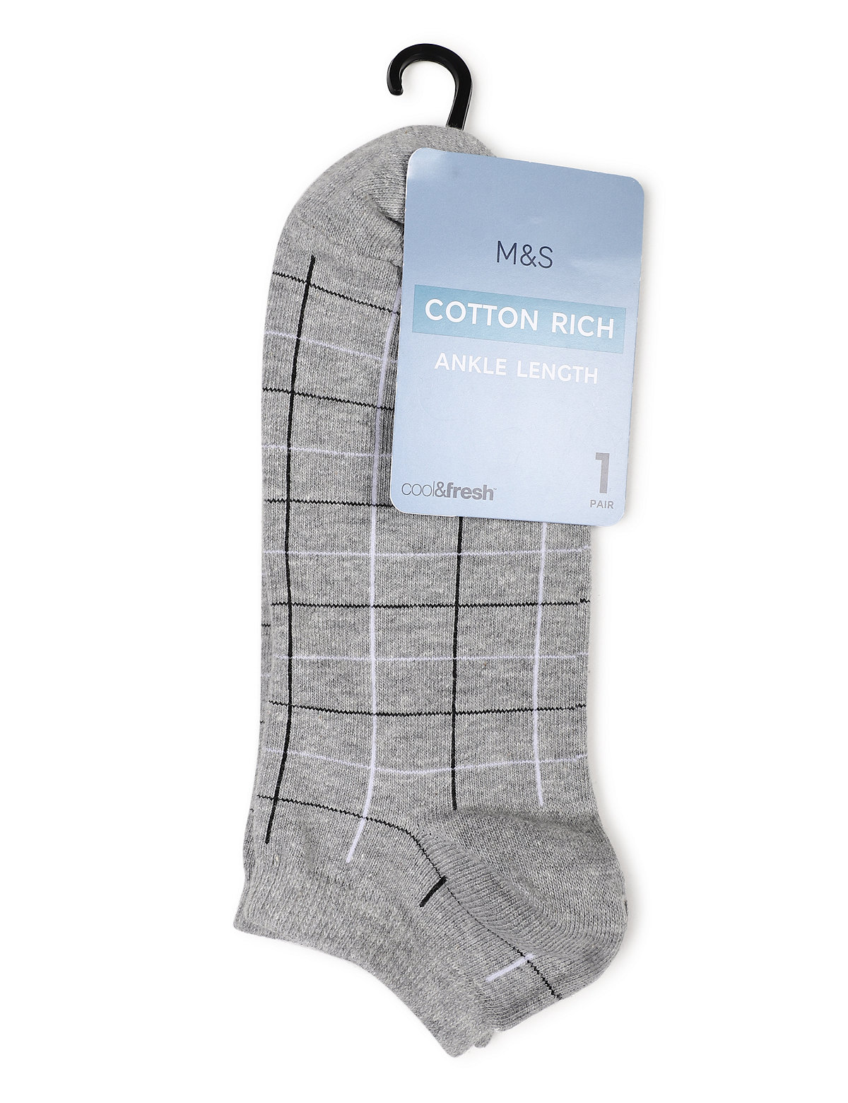 Cotton Mix Checked Socks