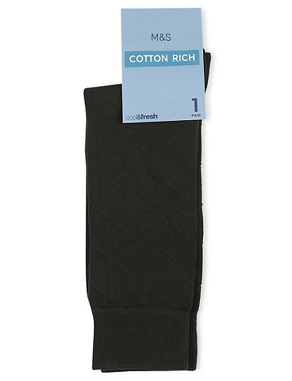 Pair of Cotton Mix Knitted Socks