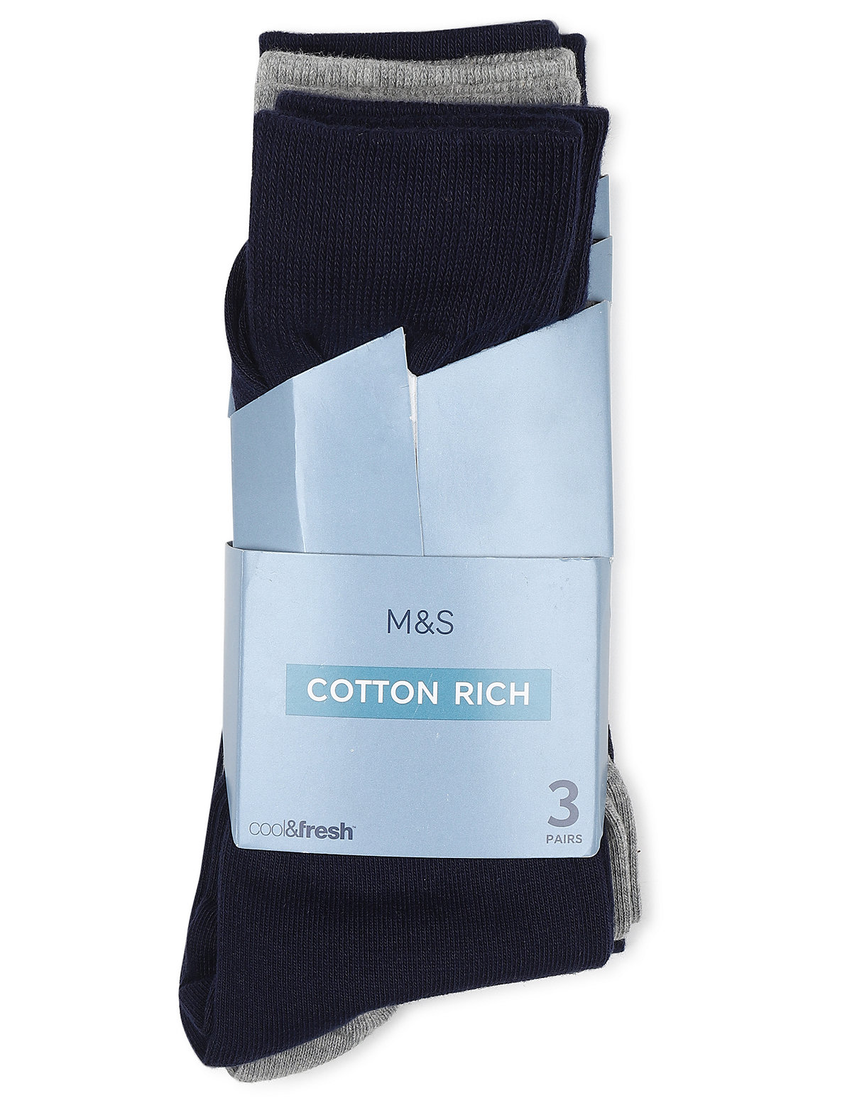 3 Pair of Cotton Mix Printed Socks