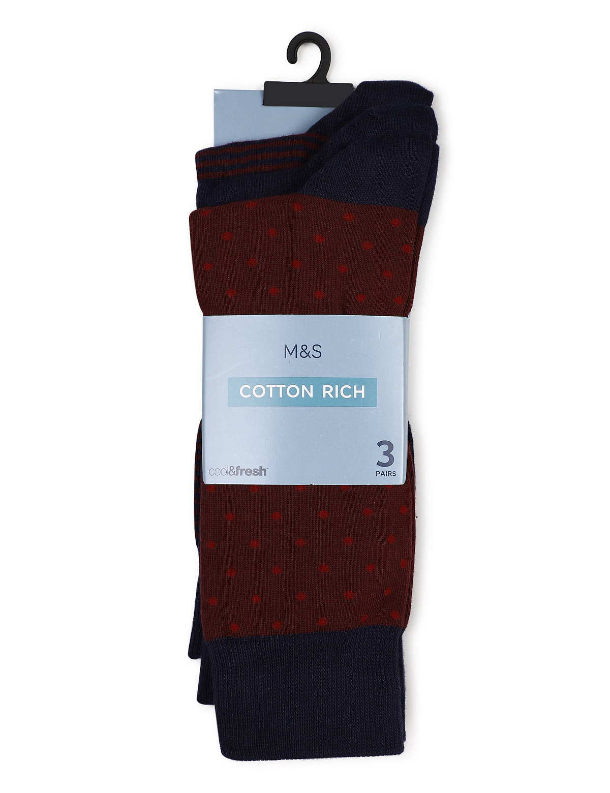 3 Pairs of Cotton Mix Socks