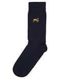 3 Pair of Cotton Mix Embroidered Socks