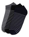 3Pk Stripe Ankle Socks