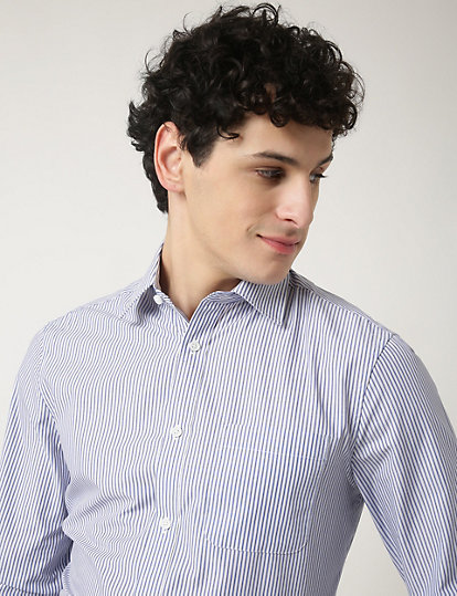 2 Pack Poly Mix Spread Collared Shirt