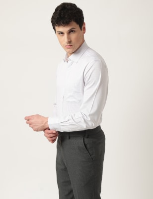 0050~FOREVER Cotton Classic Collar Shirt with Pocket main image 0