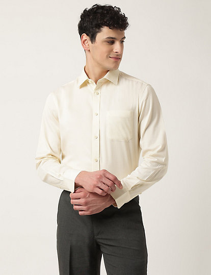 Pure Cotton Striped Classic Collar Shirt