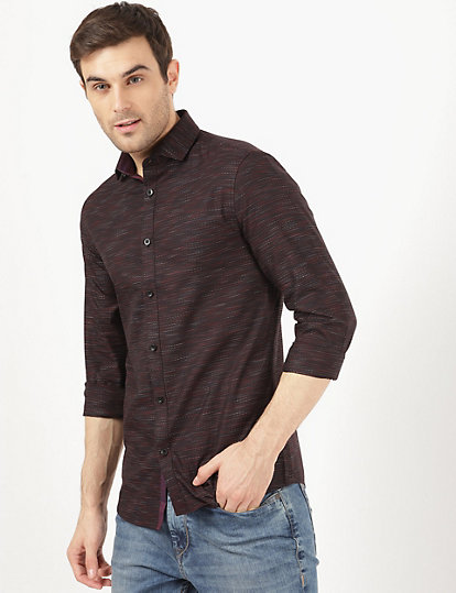 Space Dyed Structured Shirt