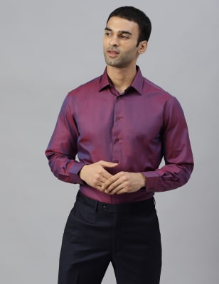 Premium Two Tone Structure Regular Fit Shirt