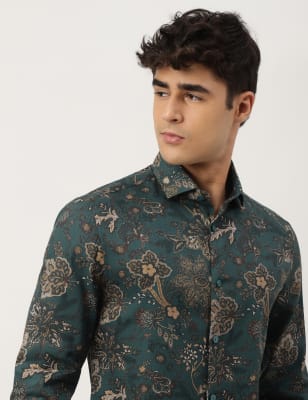 printed floral shirt