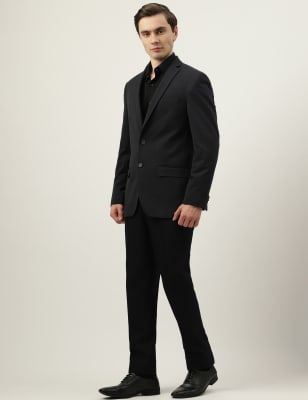 Bold Illusion Casual Flat Lapel Collar Blazer
