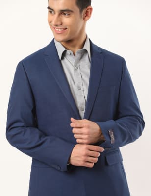 Plain Lapel Collar Blazer